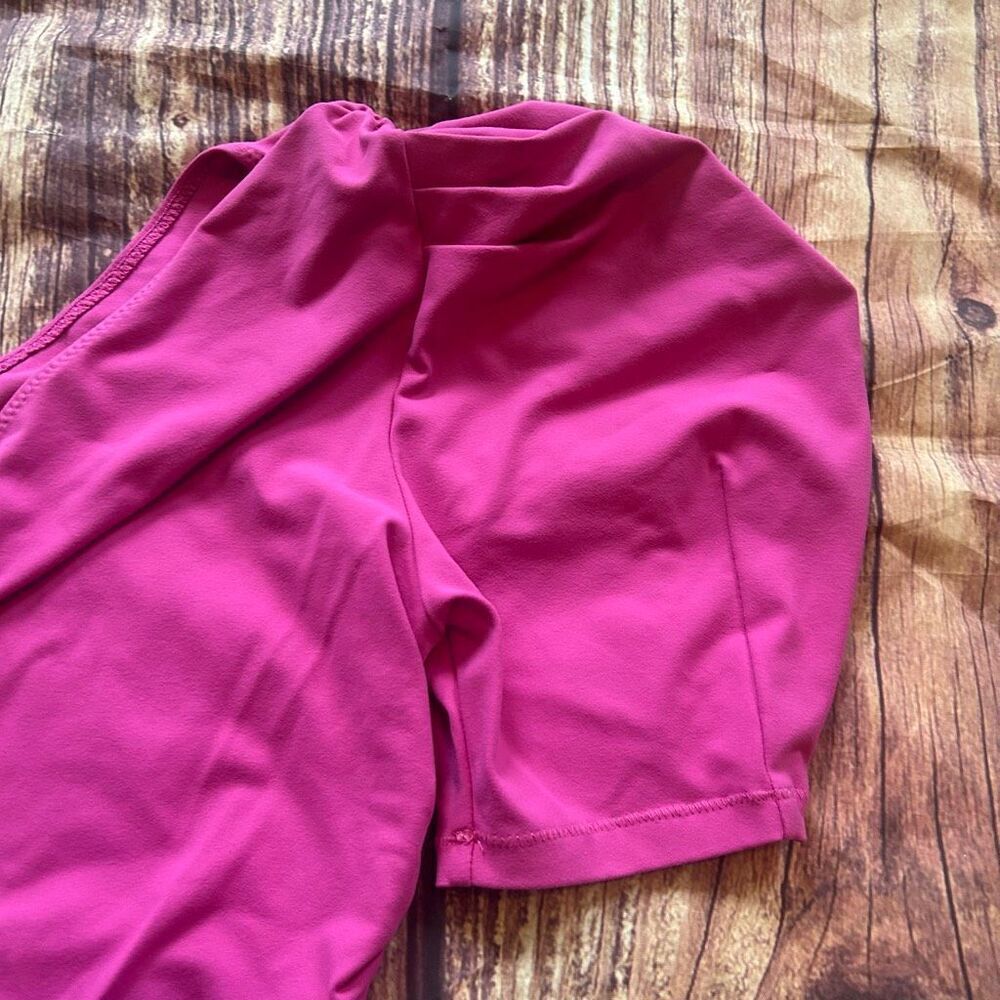 Women’s Free People 1 Shoulder Bodysuit Pink Size M - Picture 4 of 7